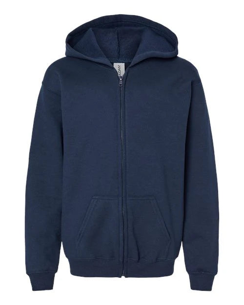 Kids Gildan Full Zip Up Hoodie