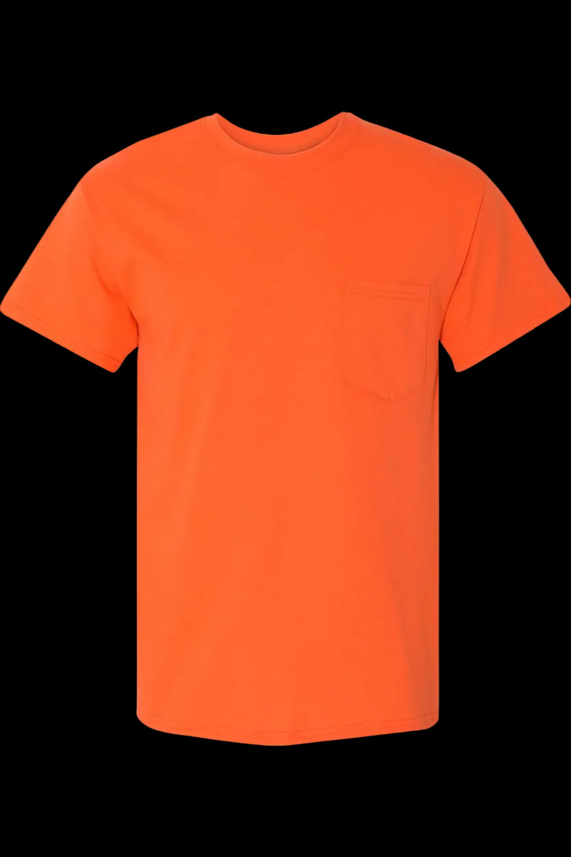 Adult Unisex Gildan Pocket Shirt