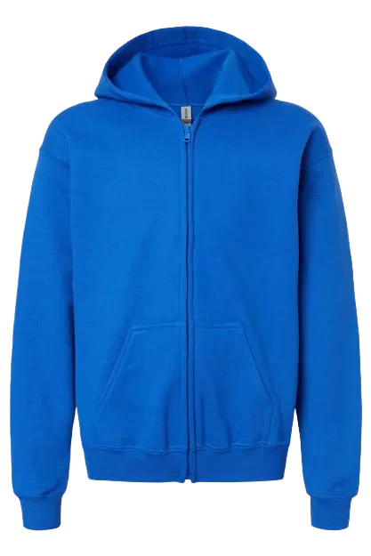 Kids Gildan Full Zip Up Hoodie