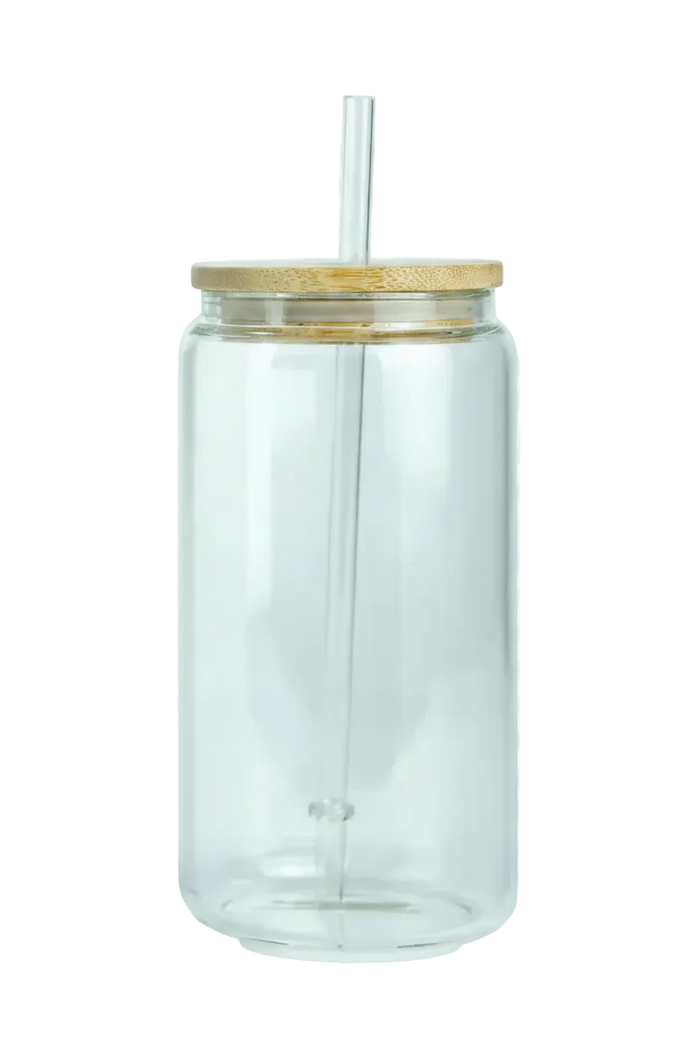 16oz Clear Glass Can Cup