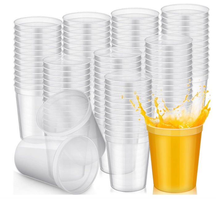 Reusable Plastic Party Cups 50 or 100 pack