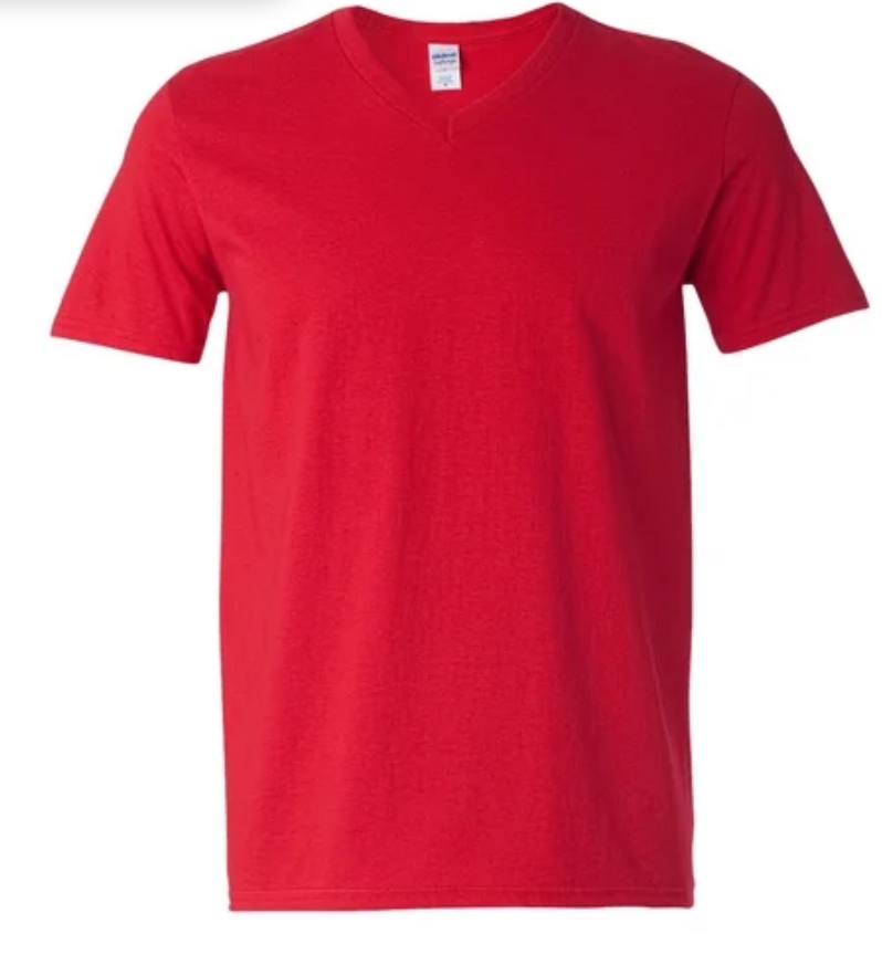 Adult Gildan V-Neck T-Shirt