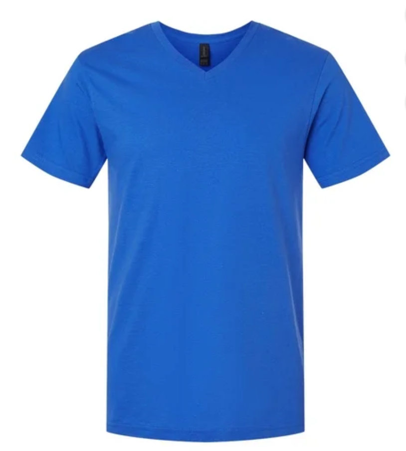 Adult Gildan V-Neck T-Shirt