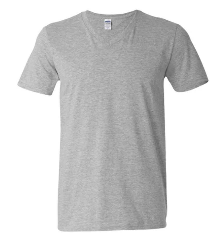 Adult Gildan V-Neck T-Shirt