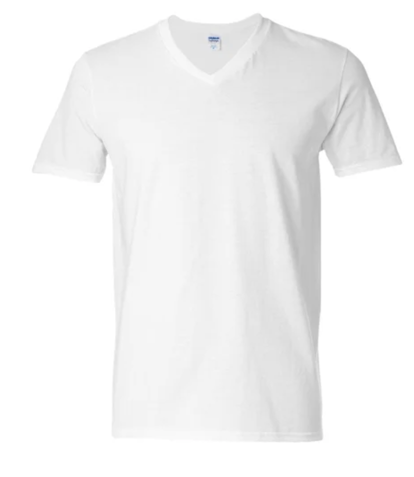 Adult Gildan V-Neck T-Shirt